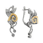 Silver and Gold Earrings