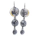 Silver and Gold Earrings