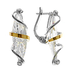 Silver and Gold Earrings