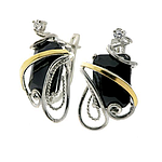 Silver and Gold Earrings