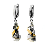 Silver and Gold Earrings