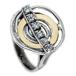 Silver and Gold Ring