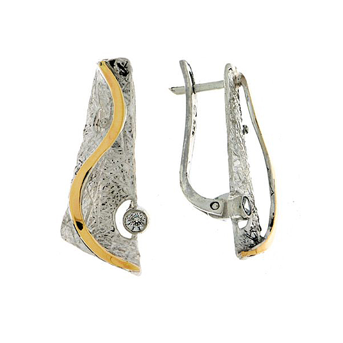 Silver and Gold Earrings