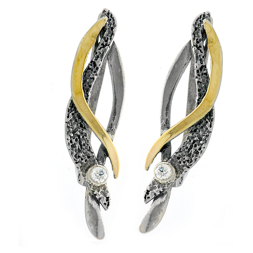 Silver and Gold Earrings