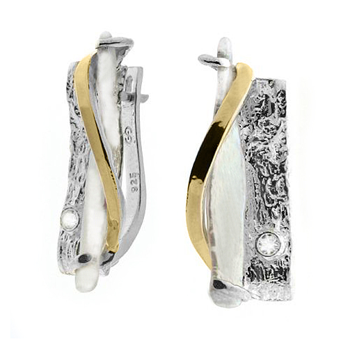 Silver and Gold Earrings