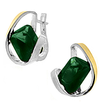 Silver and Gold Earrings