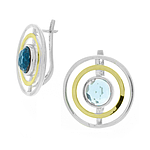 Silver and Gold Earrings