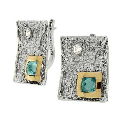 Silver and Gold Earrings