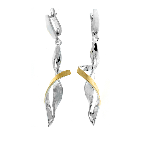 Silver and Gold Earrings